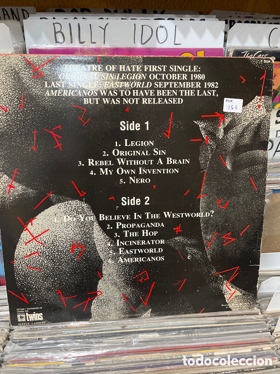 Discos de vinilo: theatre of hate revolution - Foto 2