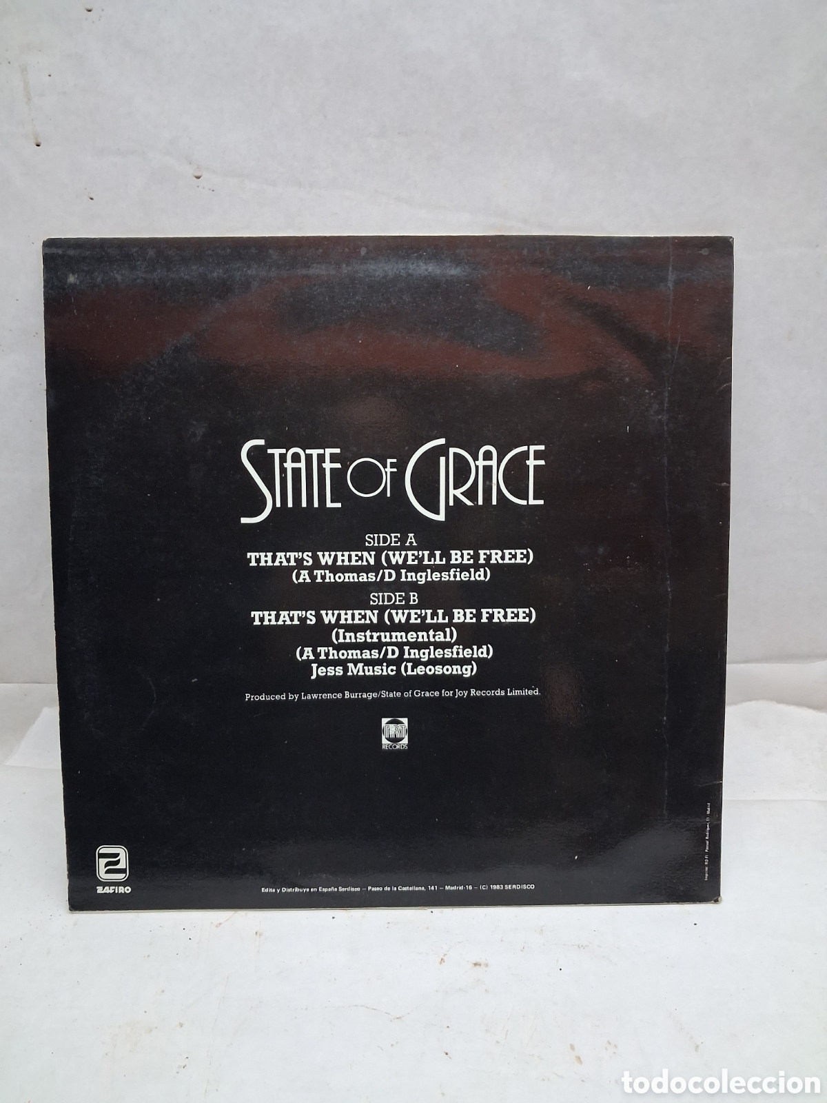 Discos de vinilo: State oferta Grace Thats When - Foto 2