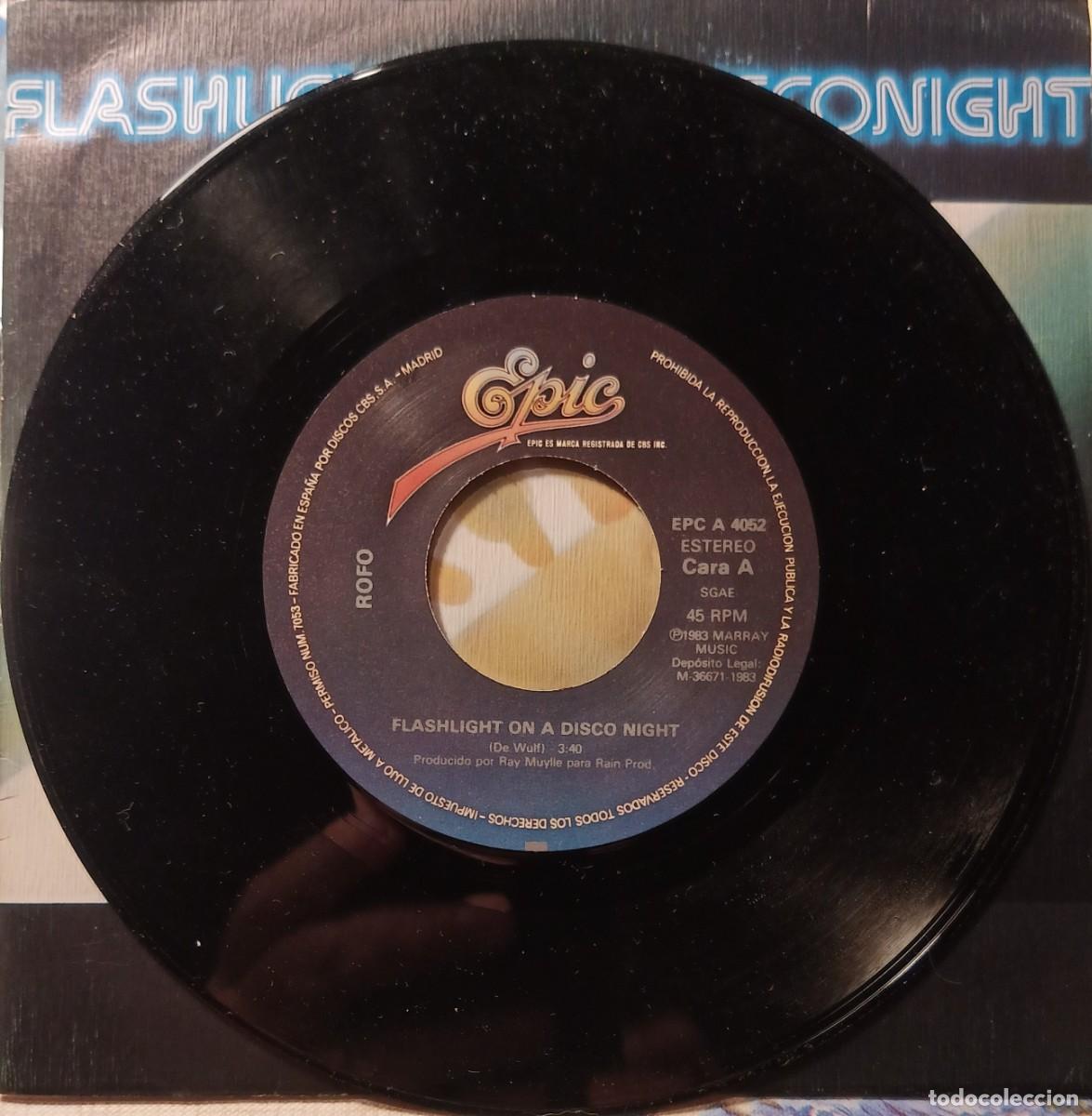 Discos de vinilo: Rofo. Flashlight on a disco night. Vinilo single. - Foto 3