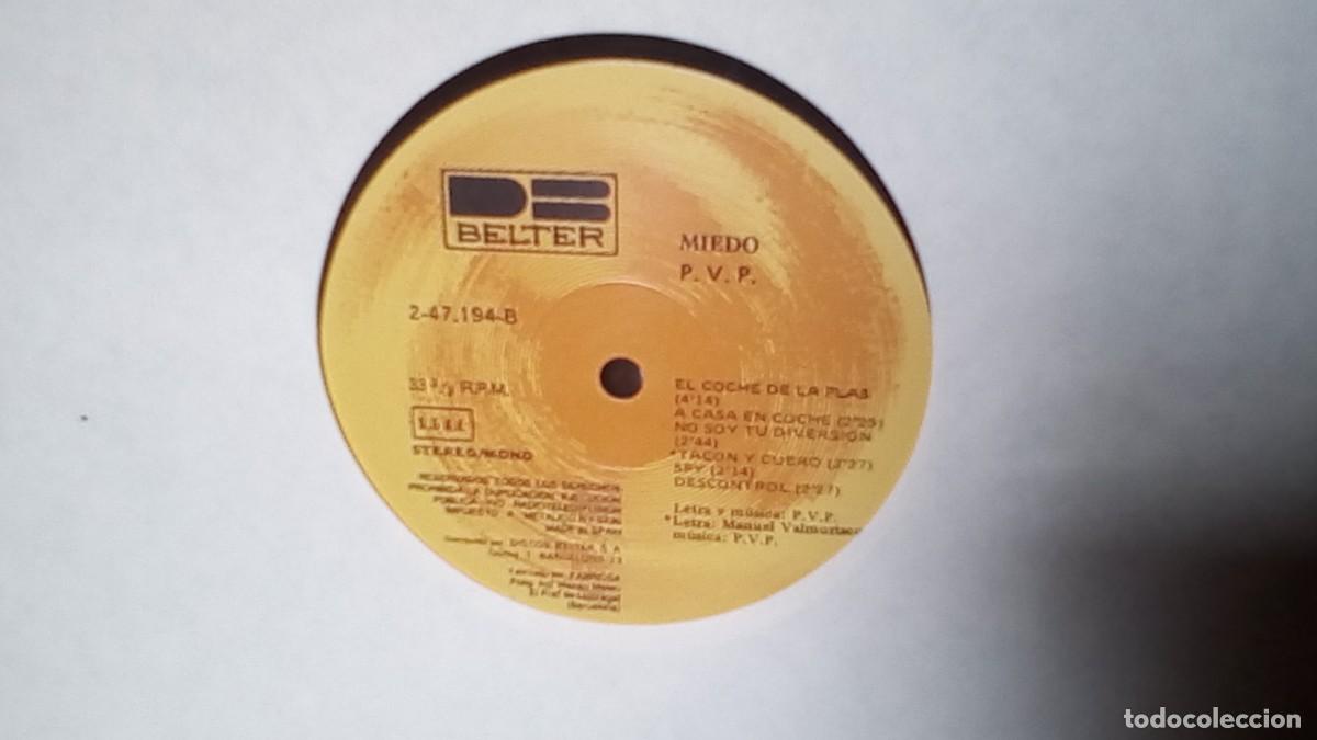 Discos de vinilo: PVP - MIEDO (Edicion RARA) 1982 - Foto 3