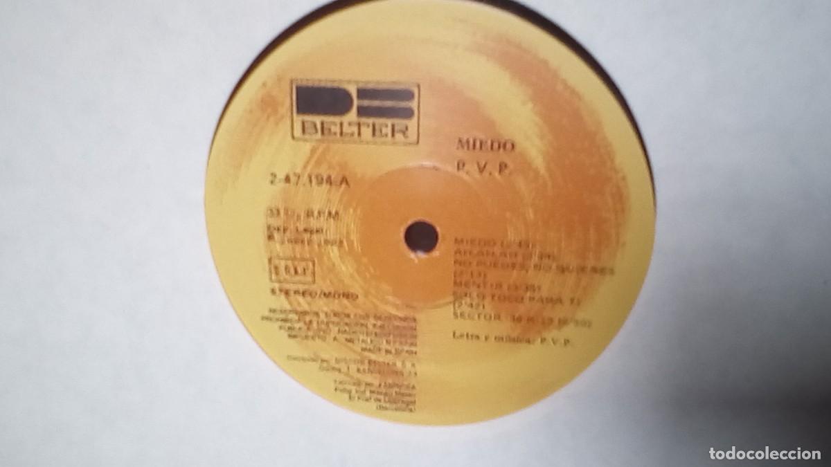 Discos de vinilo: PVP - MIEDO (Edicion RARA) 1982 - Foto 4