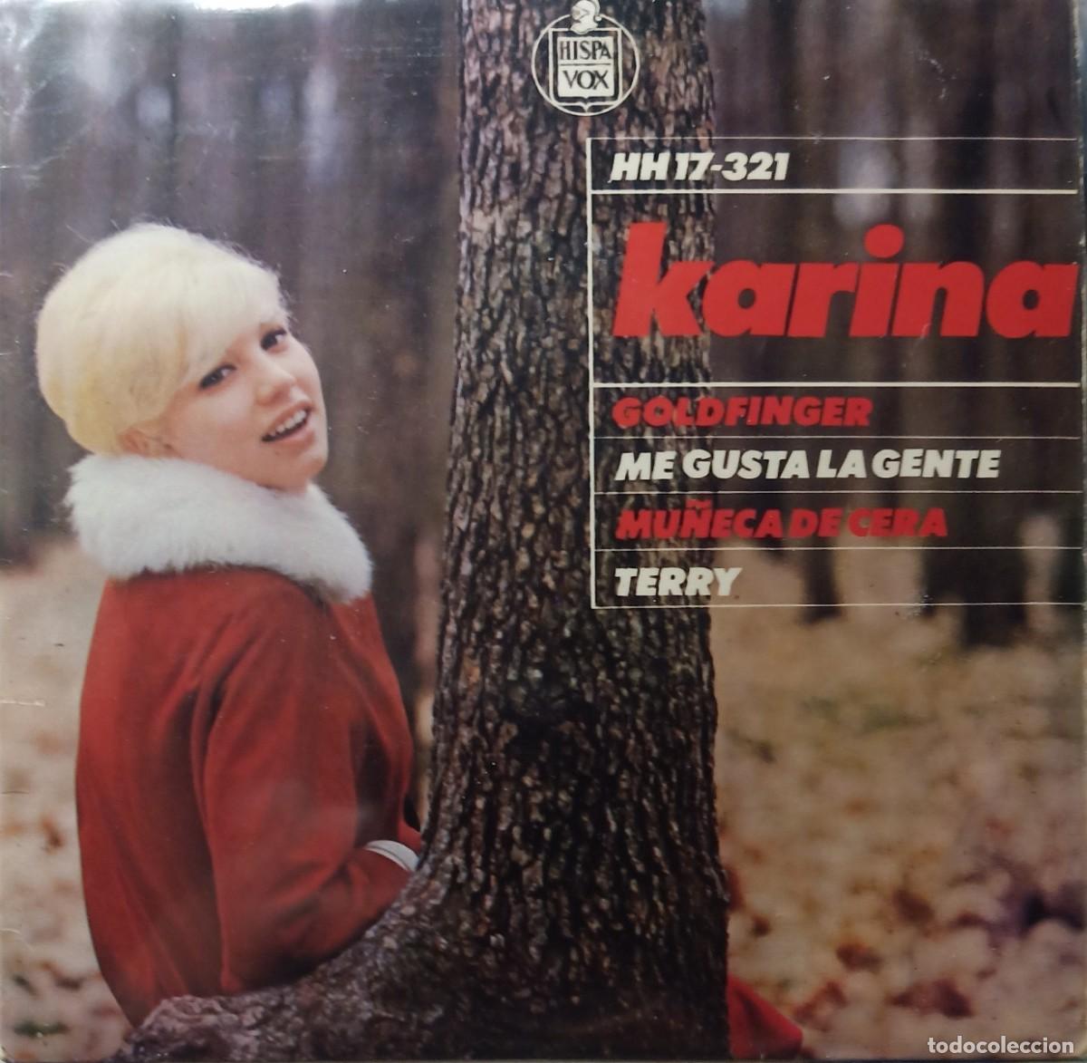Discos de vinilo: Karina. Mu&ntilde;eca de cera. Vinilo single EP. - Foto 1