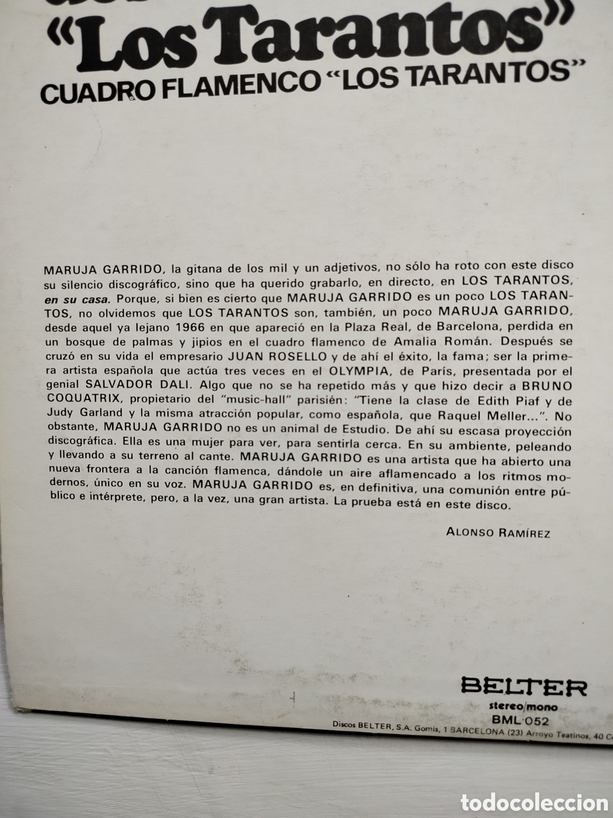 Discos de vinilo: Maruja Garrido LP 1970 - Foto 3