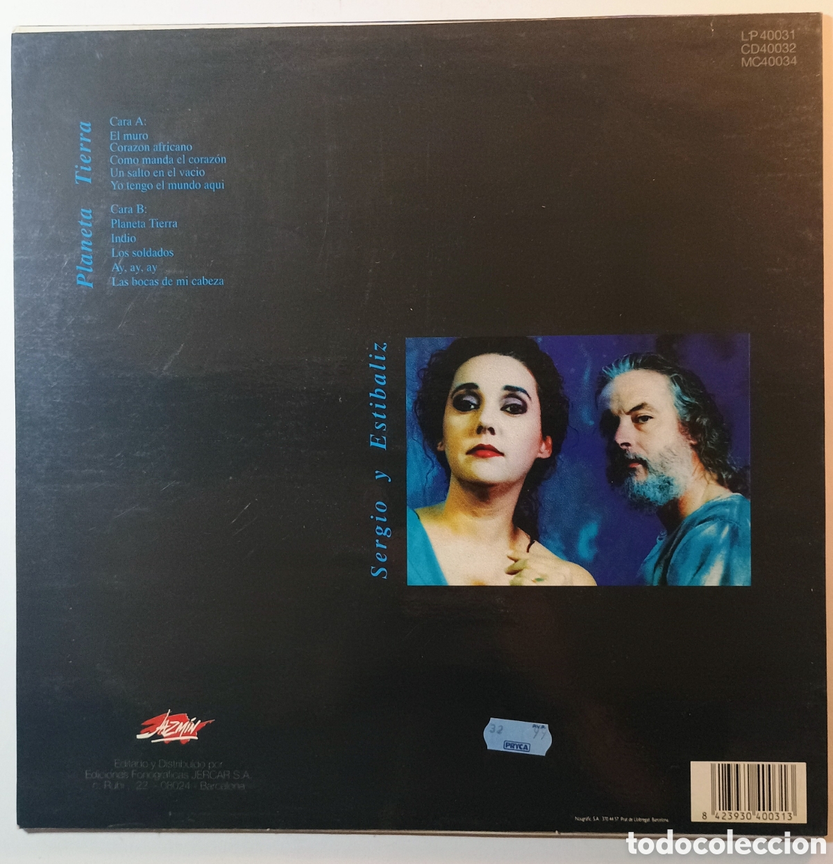 Discos de vinilo: SERGIO Y EST&Iacute;BALIZ - PLANETA TIERRA - LP - Foto 2