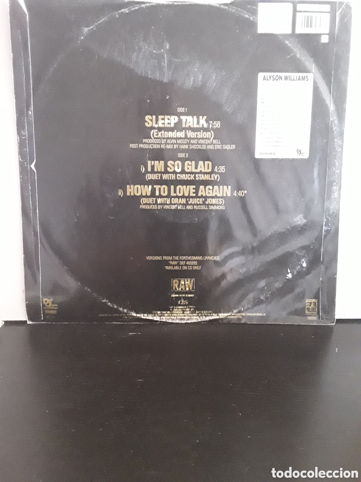 Discos de vinilo: Alyson Williams &lrm;&ndash; Sleep Talk - Foto 2