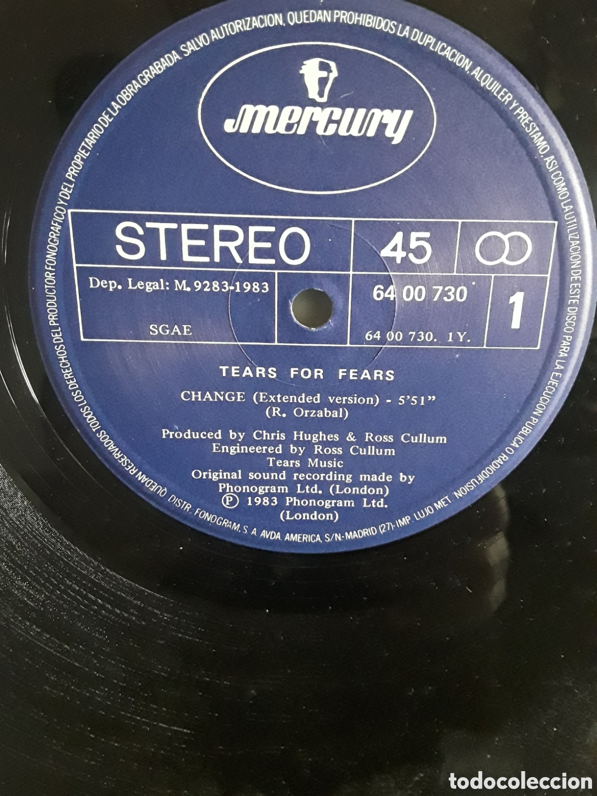 Discos de vinilo: Tears For Fears &lrm;&ndash; Change = Cambio - Foto 1