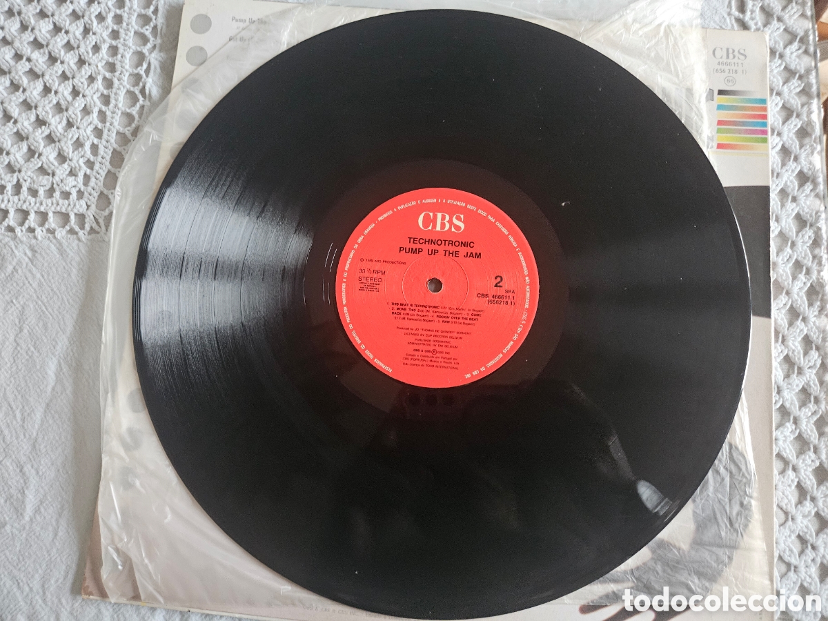 Discos de vinilo: LP Technotronic Pump up the Jam - Foto 2