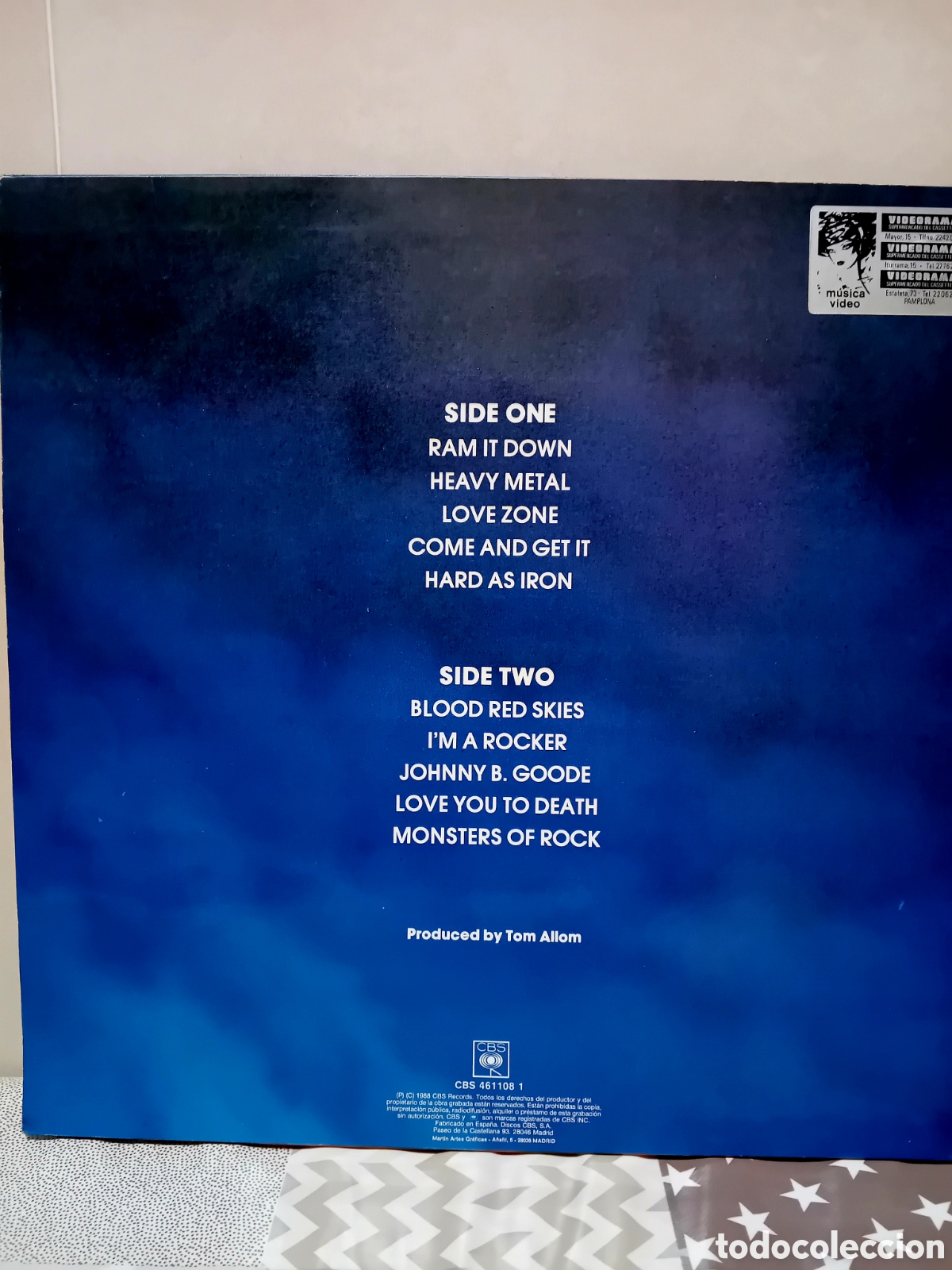 Discos de vinilo: JUDAS PRIEST. RAM IT DOWM. 1988 - Foto 2