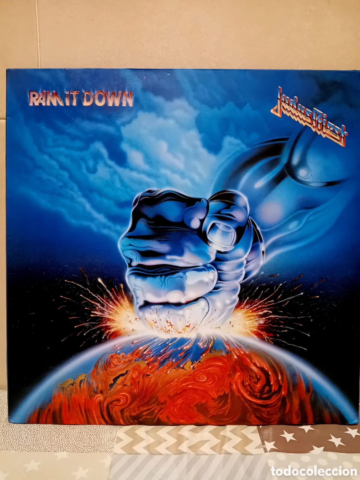 Discos de vinilo: JUDAS PRIEST. RAM IT DOWM. 1988 - Foto 1