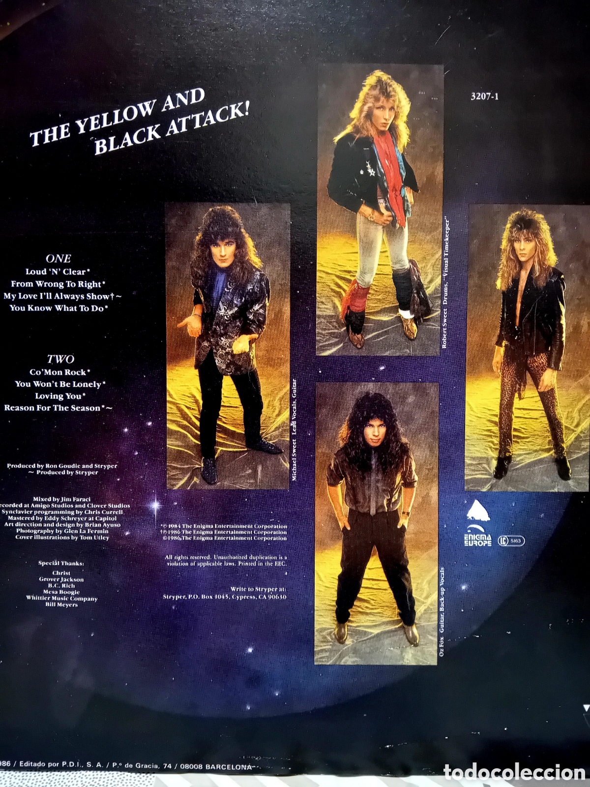 Discos de vinilo: STRYPER. THE YELLOW AND BLACK ATTACK. 1986 - Foto 3
