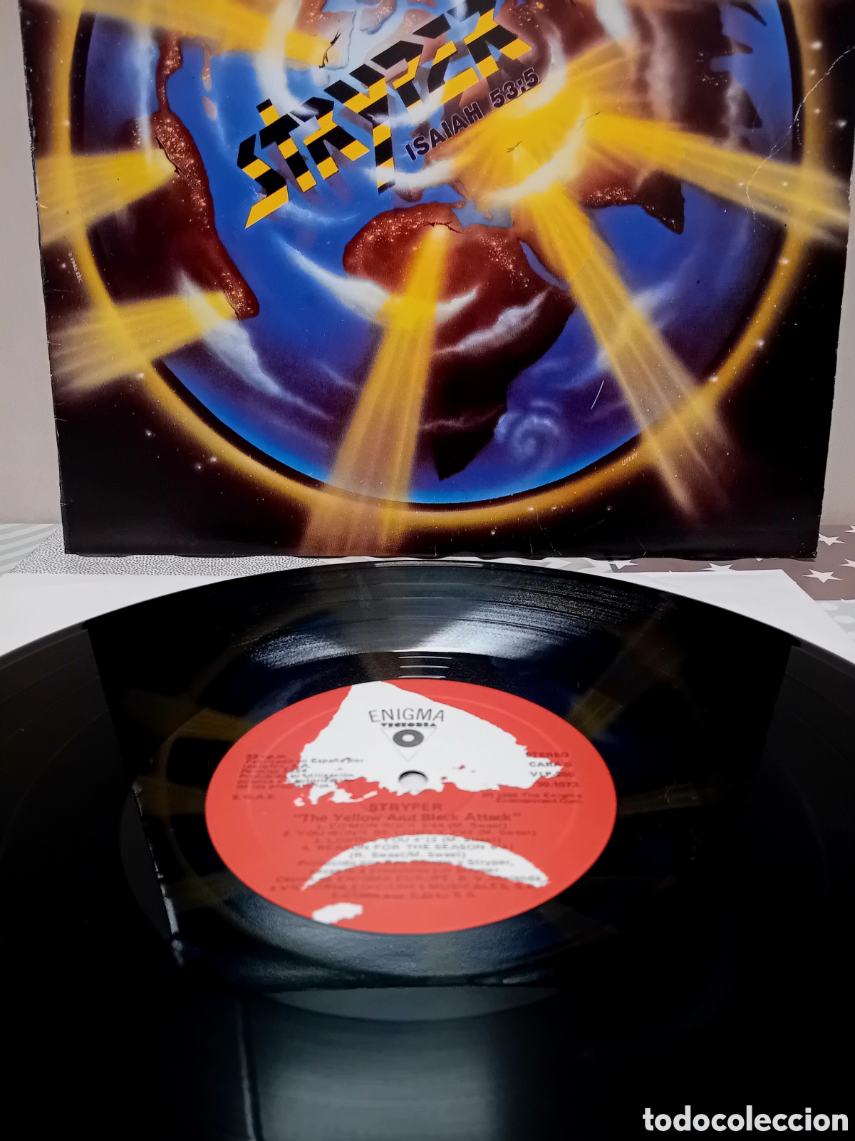 Discos de vinilo: STRYPER. THE YELLOW AND BLACK ATTACK. 1986 - Foto 4
