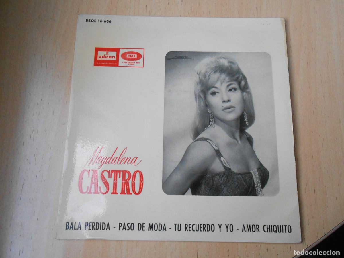 Discos de vinilo: MAGDALENA CASTRO, EP, BALA PERDIDA + 3, A&Ntilde;O 1966, ODEON, DSOE 16.686 - Foto 1