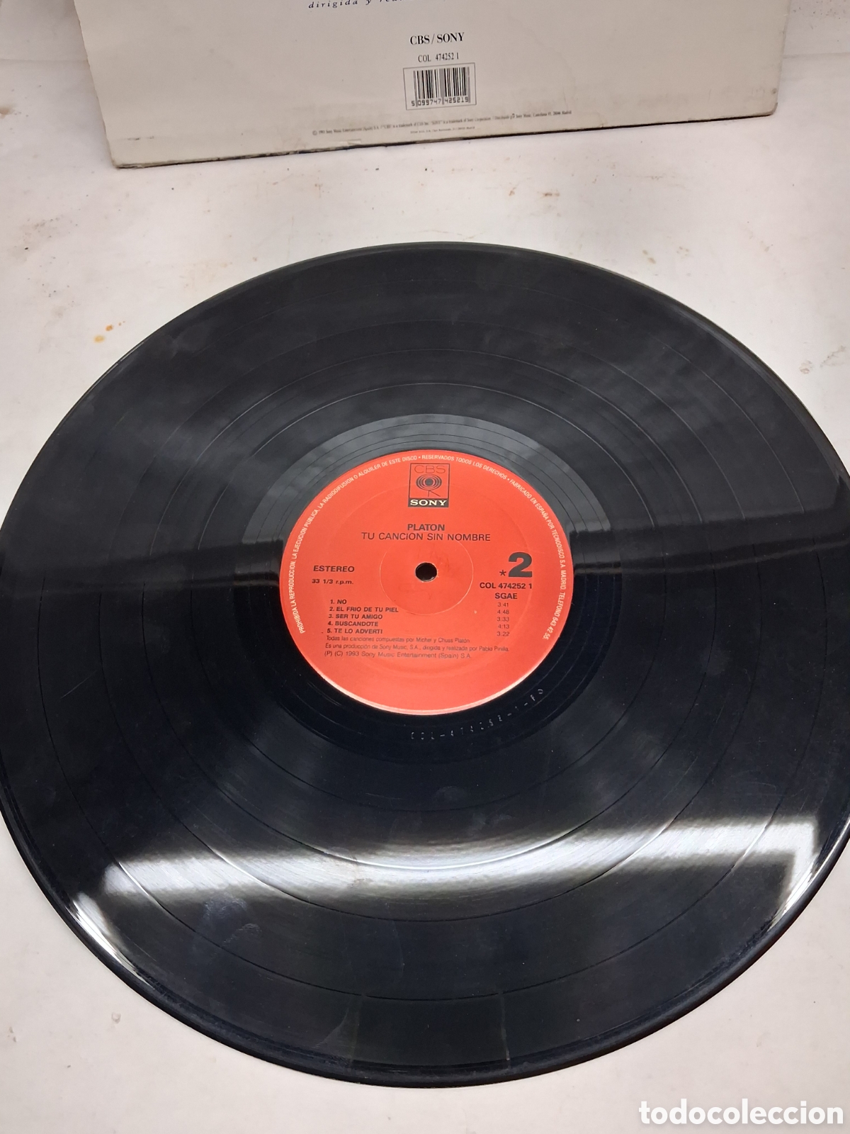 Discos de vinilo: Platon tu canci&oacute;n sin nombre - Foto 4