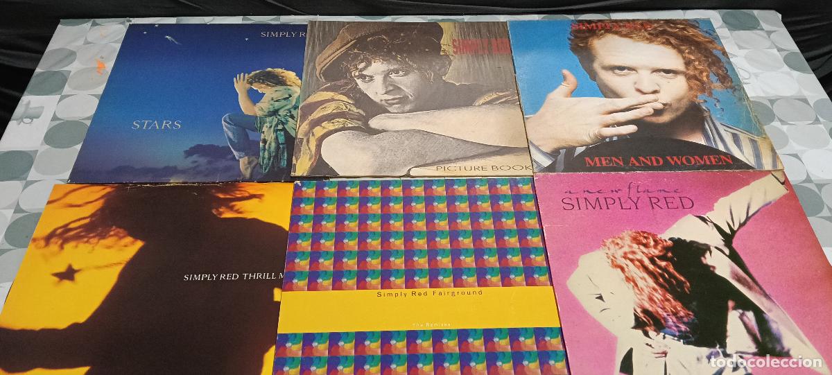 Discos de vinilo: LOTE 6 vinilos de Simply Red - Foto 1
