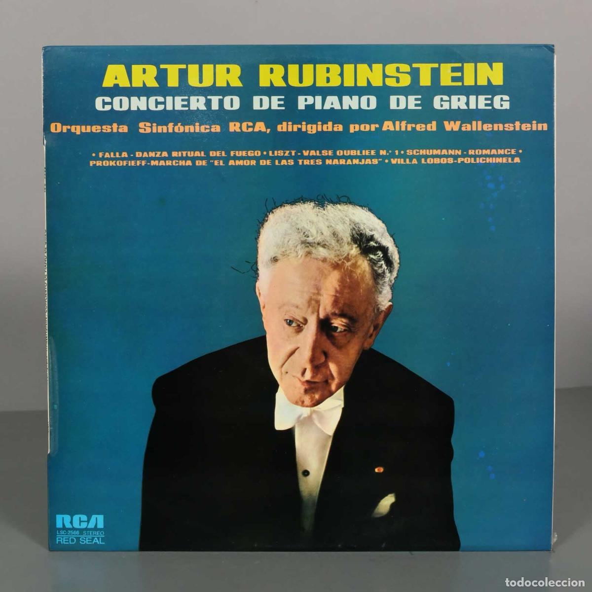 Discos de vinilo: LP. RUBINSTEIN CONCIERTO DE PIANO DE GRIEG Wallenstein - Foto 1