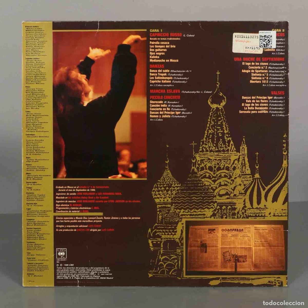 Discos de vinilo: LP. LUIS COBOS CAPRICCIO RUSSO - Foto 2