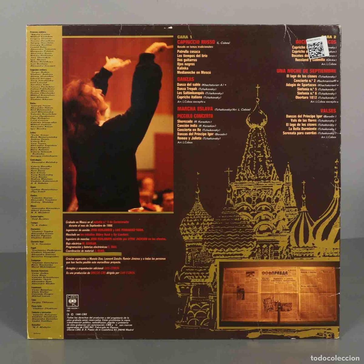Discos de vinilo: LP. LUIS COBOS CAPRICCIO RUSSO - Foto 2