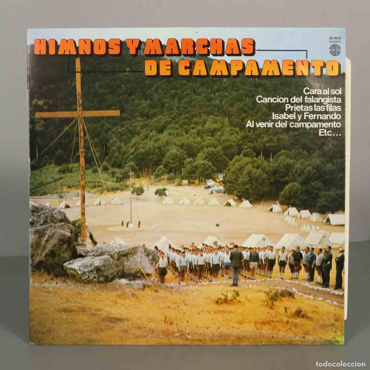 Discos de vinilo: LP. HIMNOS Y MARCHAS DE CAMPAMENTO - Foto 1