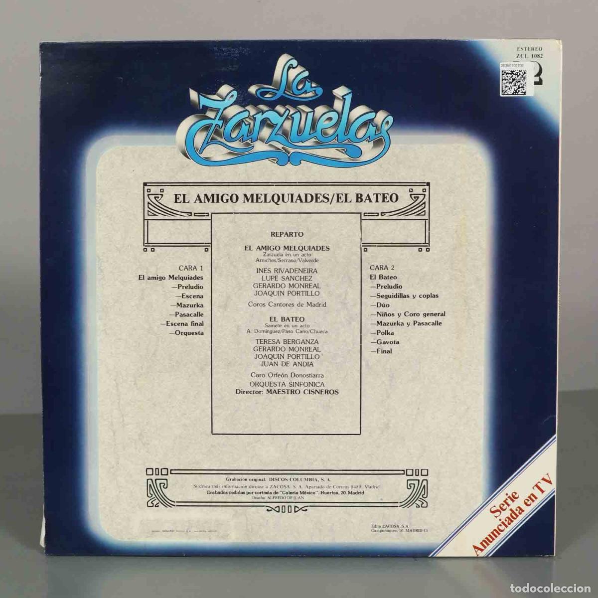 Discos de vinilo: LP. EL AMIGO MELQUIADES/EL BATEO CISNEROS - Foto 2