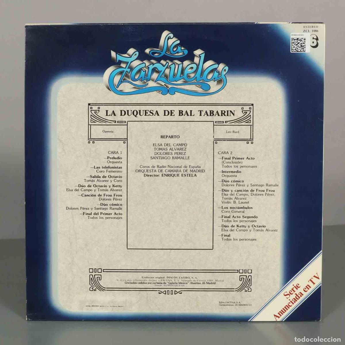 Discos de vinilo: LP. LA DUQUESA DEL BAL TABARIN ESTELA - Foto 2