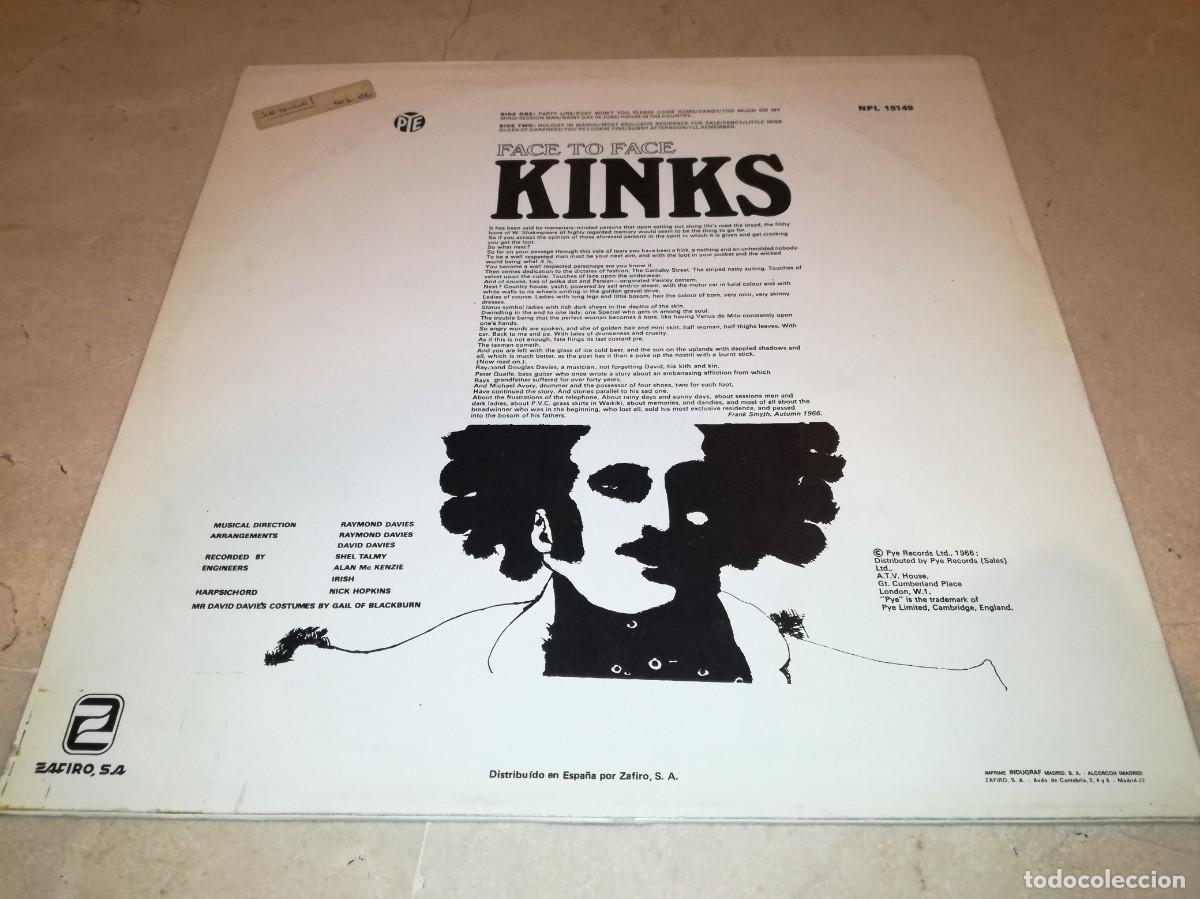 Discos de vinilo: THE KINKS-FACE TO FACE-EDICI&Oacute;N ESPA&Ntilde;OLA - Foto 2
