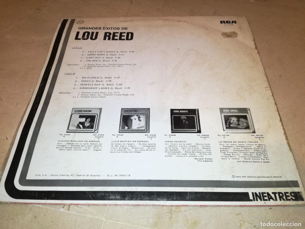 Discos de vinilo: GRANDES EXITOS DE LOU REED-EDICI&Oacute;N ESPA&Ntilde;OLA - Foto 2