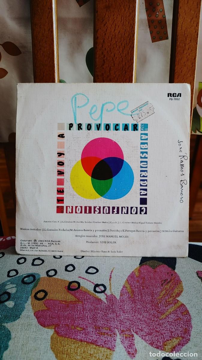 Discos de vinilo: PRESUNTOS IMPLICADOS-SINGLE TE VOY A PROVOCAR - Foto 2