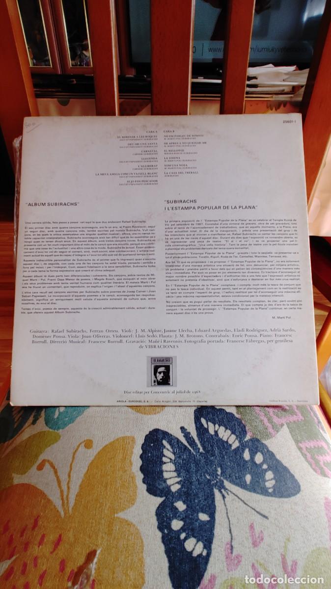 Discos de vinilo: RAFAEL SUBIRACHS-LP SUBIRACHS-GATEFOLD - Foto 3