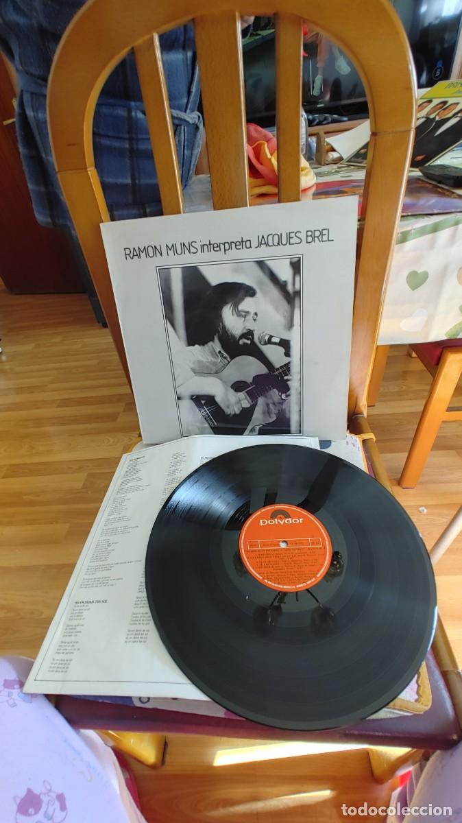 Discos de vinilo: RAMON MUNS-LP INTERPRETA A JACQUES BREL-LETRAS - Foto 1