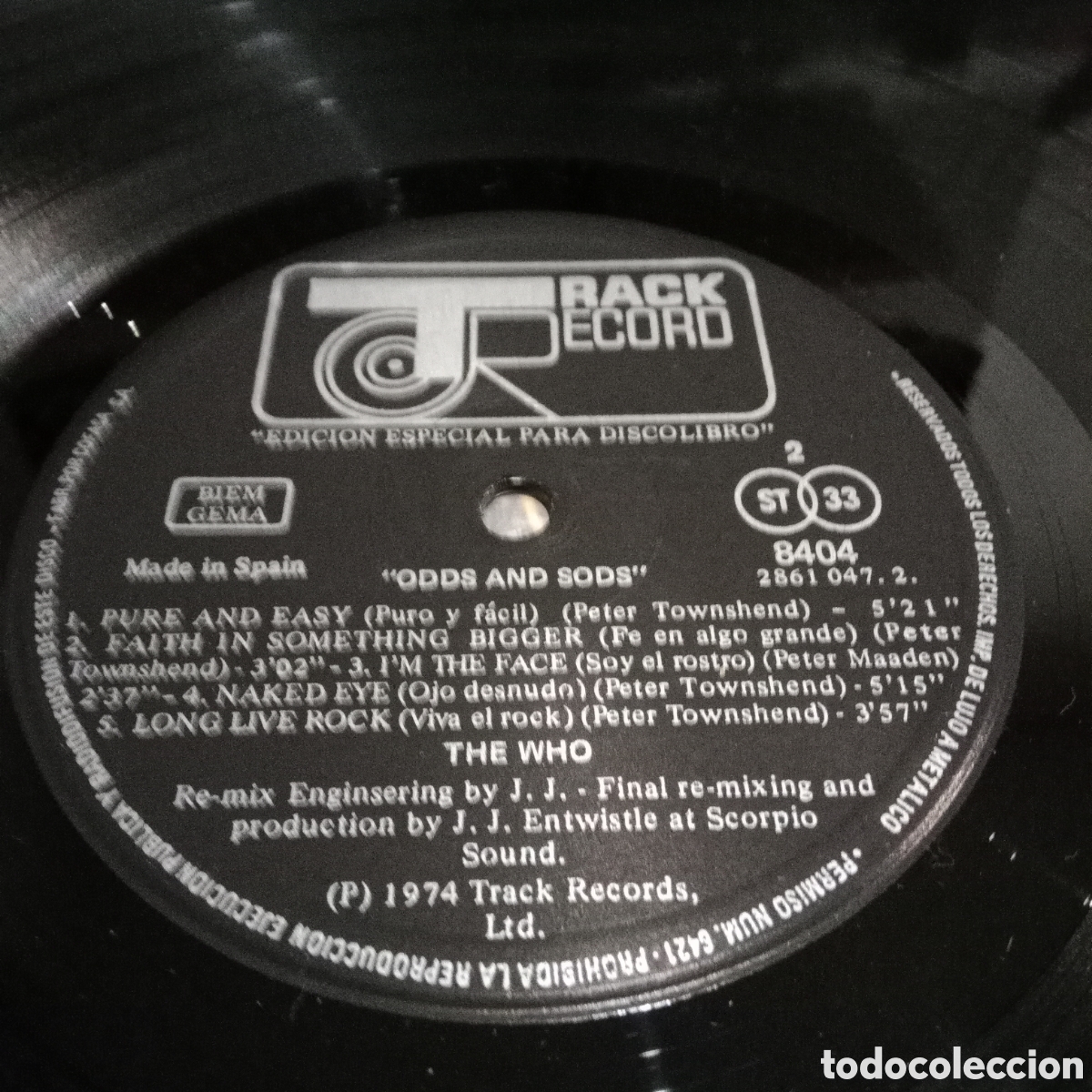 Discos de vinilo: THE WHO - ODDS & SODS - LP - Foto 8