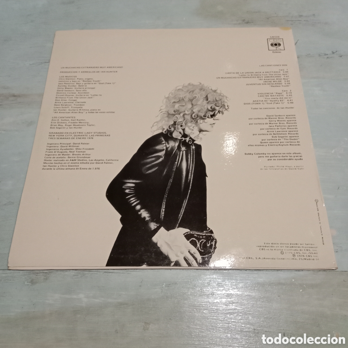 Discos de vinilo: IAN HUNTER - ALL AMERICAN ALIEN BOY - LP - Foto 2