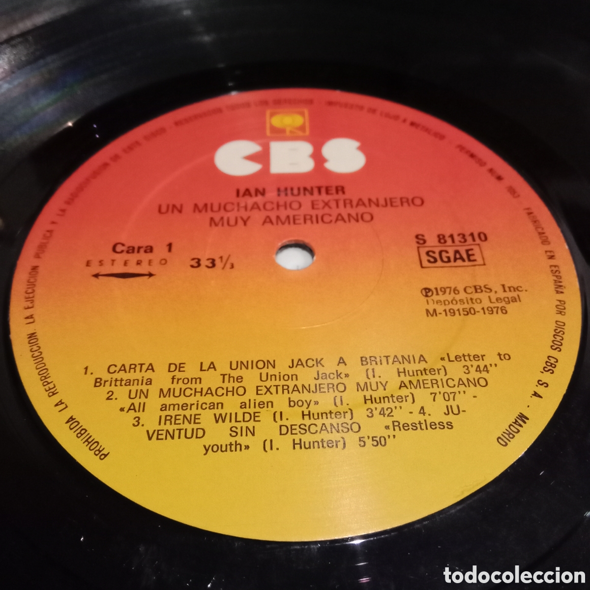 Discos de vinilo: IAN HUNTER - ALL AMERICAN ALIEN BOY - LP - Foto 6