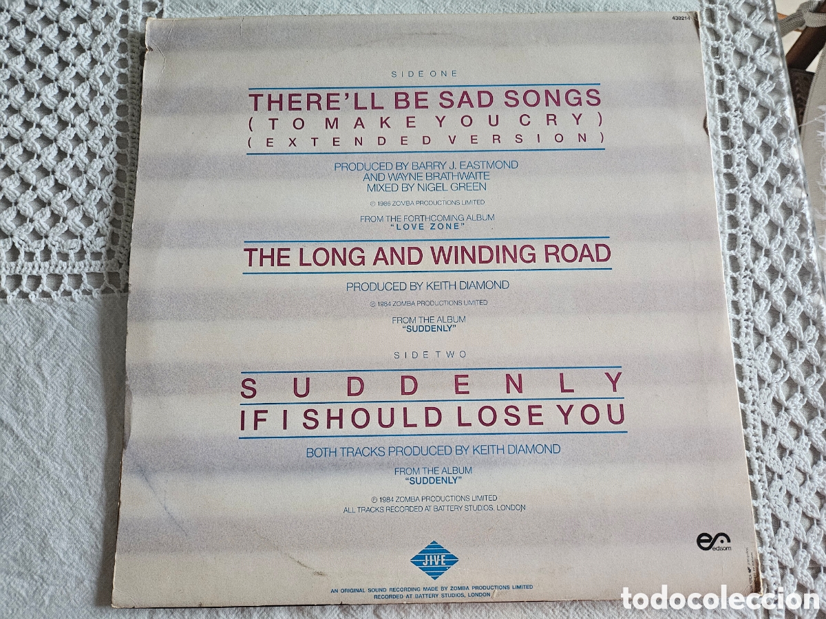 Discos de vinilo: BILLY OCEAN THERELL BE SAD SONGS LP - Foto 3