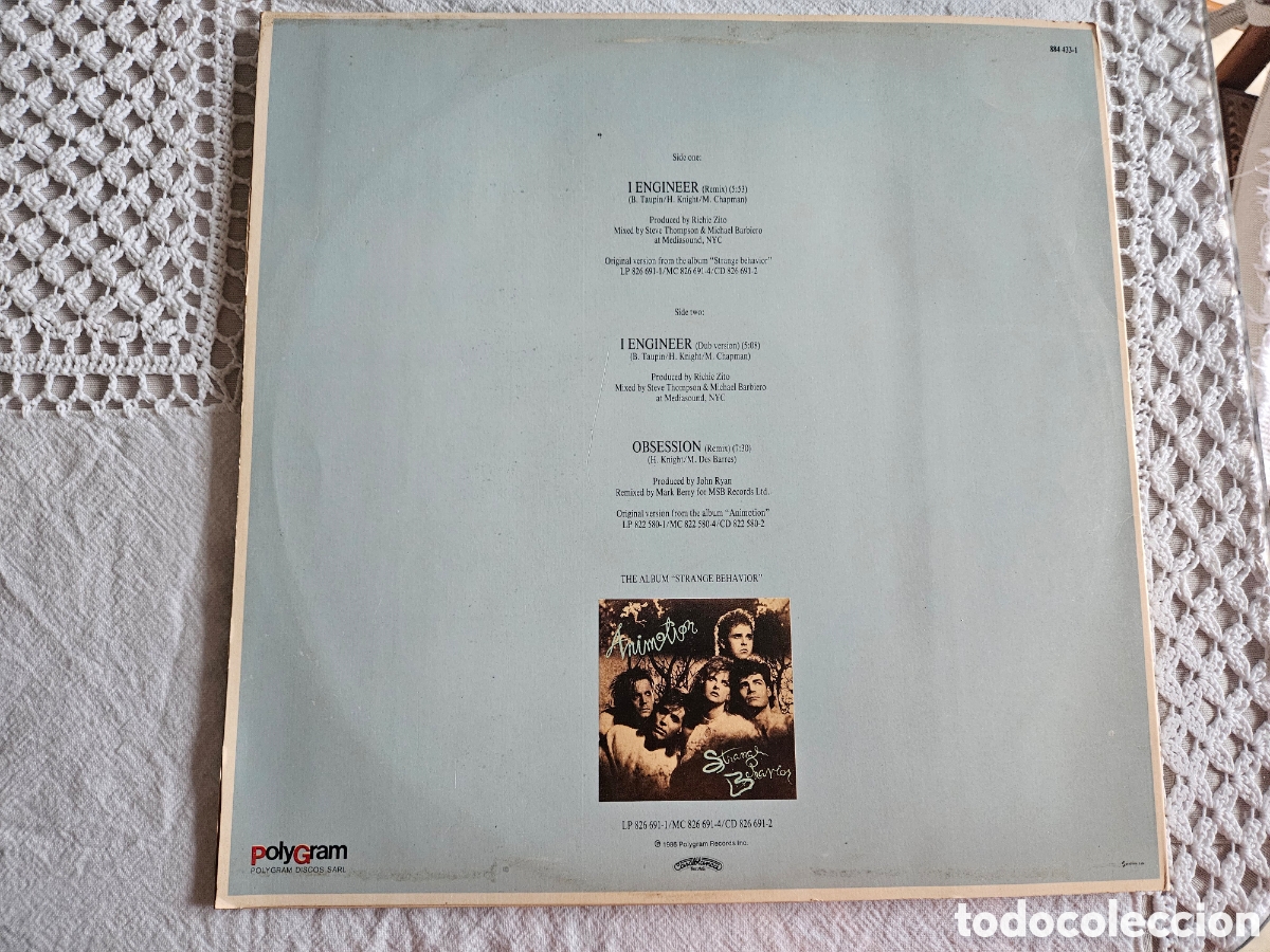 Discos de vinilo: Maxi Single Animotion I engineer - Foto 3