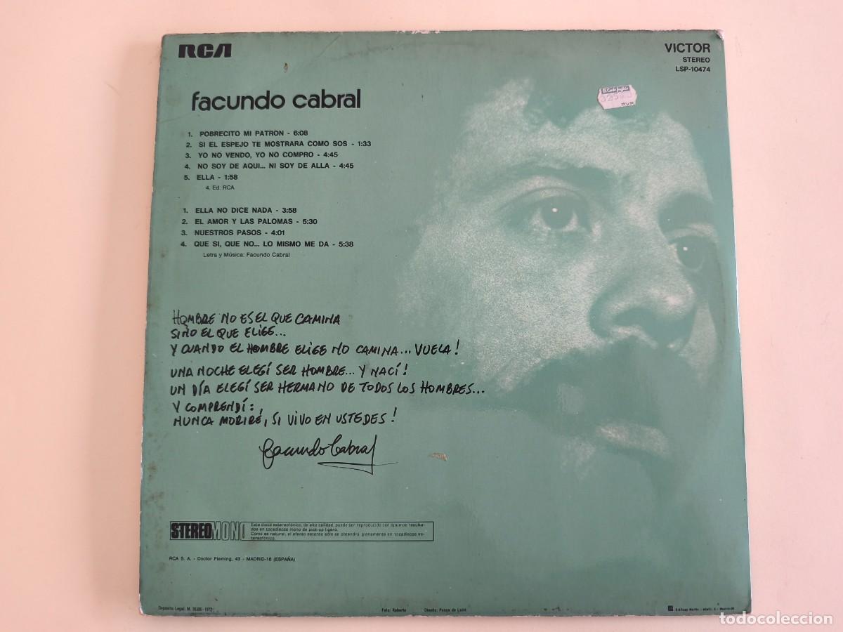 Discos de vinilo: FACUNDO CABRAL &ndash; FACUNDO CABRAL - Foto 2