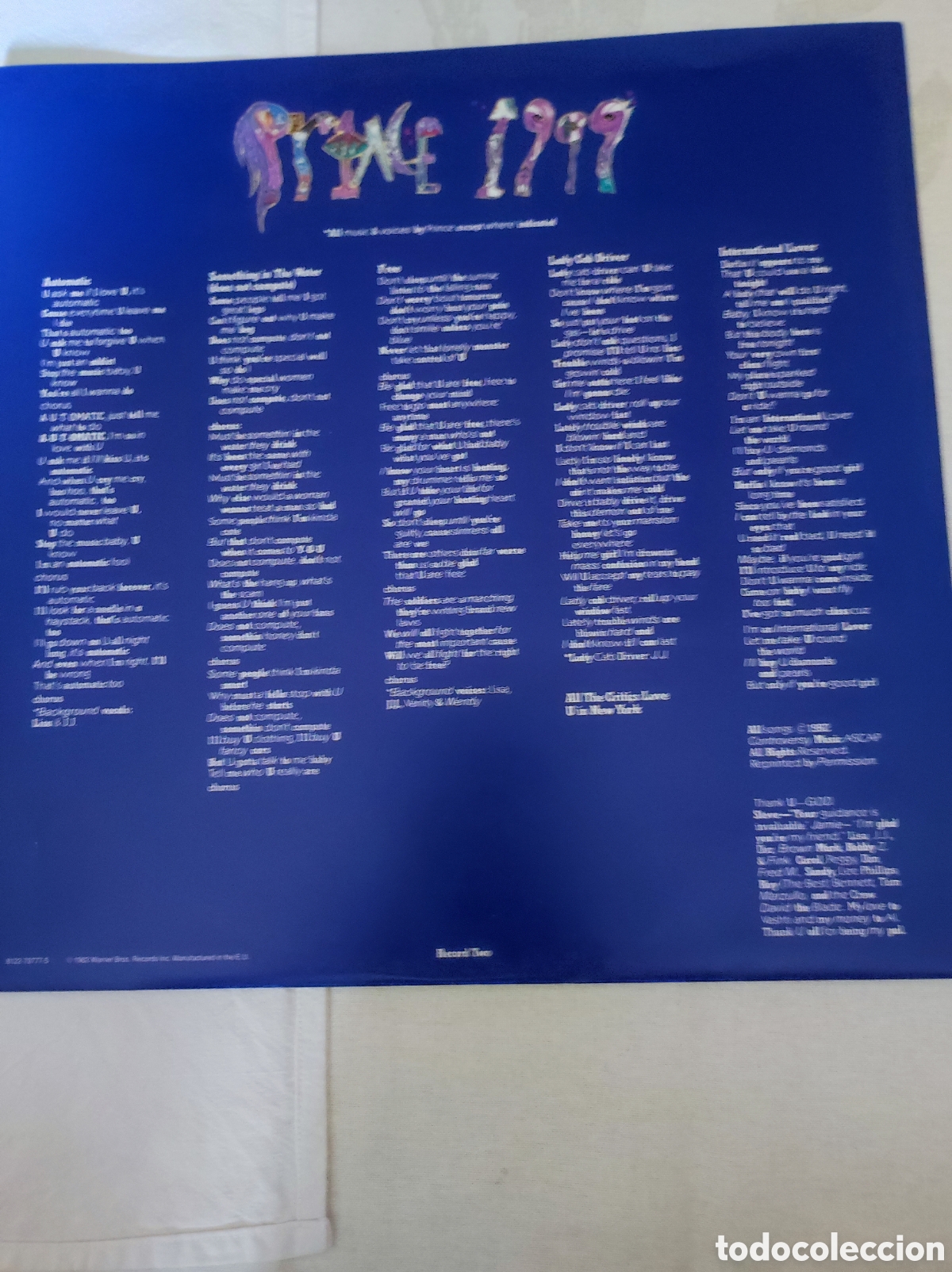 Discos de vinilo: PRINCE - 1999 ( DOBLE LP) - Foto 9