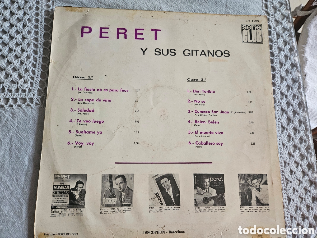 Discos de vinilo: LP PERET SU PRIMER LP - Foto 3