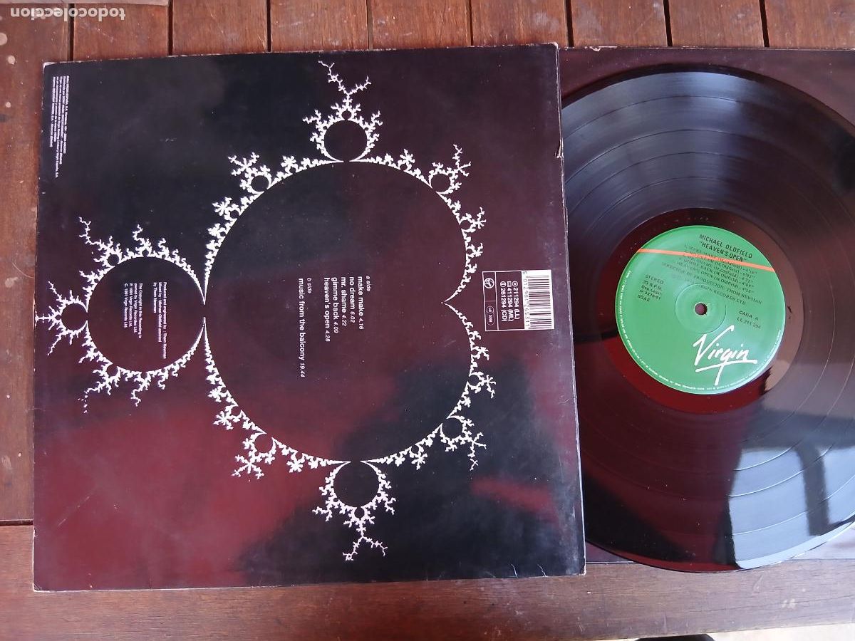Discos de vinilo: MIKE OLDFIELD LP HEAVENS OPEN - Foto 4