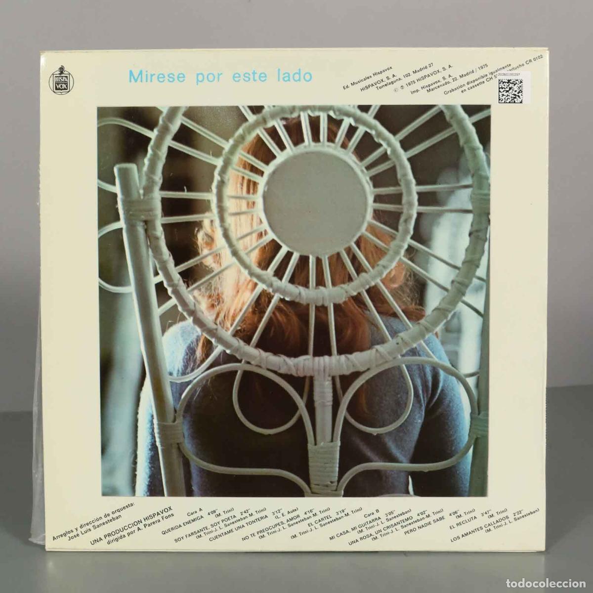 Discos de vinilo: LP. MARI TRINI TRANSPARENCIAS - Foto 2