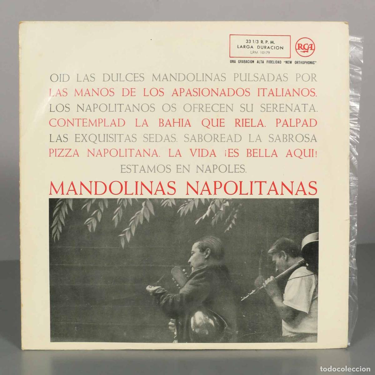 Discos de vinilo: LP. MANDOLINAS NAPOLITANAS - Foto 1
