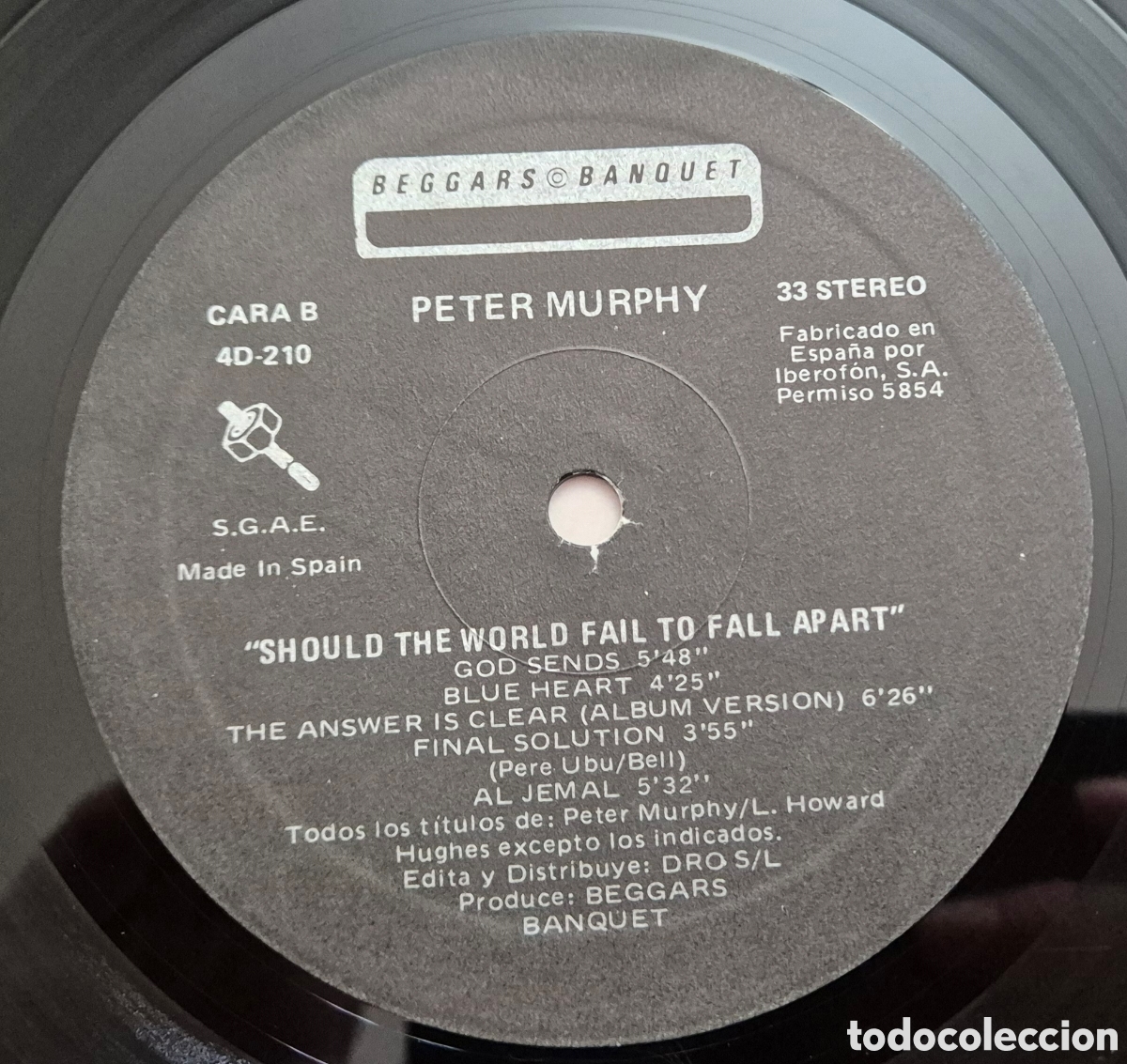 Discos de vinilo: Peter Murphy &ndash; Should The World Fail To Fall Apart LP - Foto 7