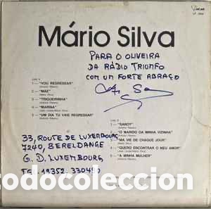 Discos de vinilo: Mario Silva (2) - M&aacute;rio Silva (LP, Album) - Foto 2