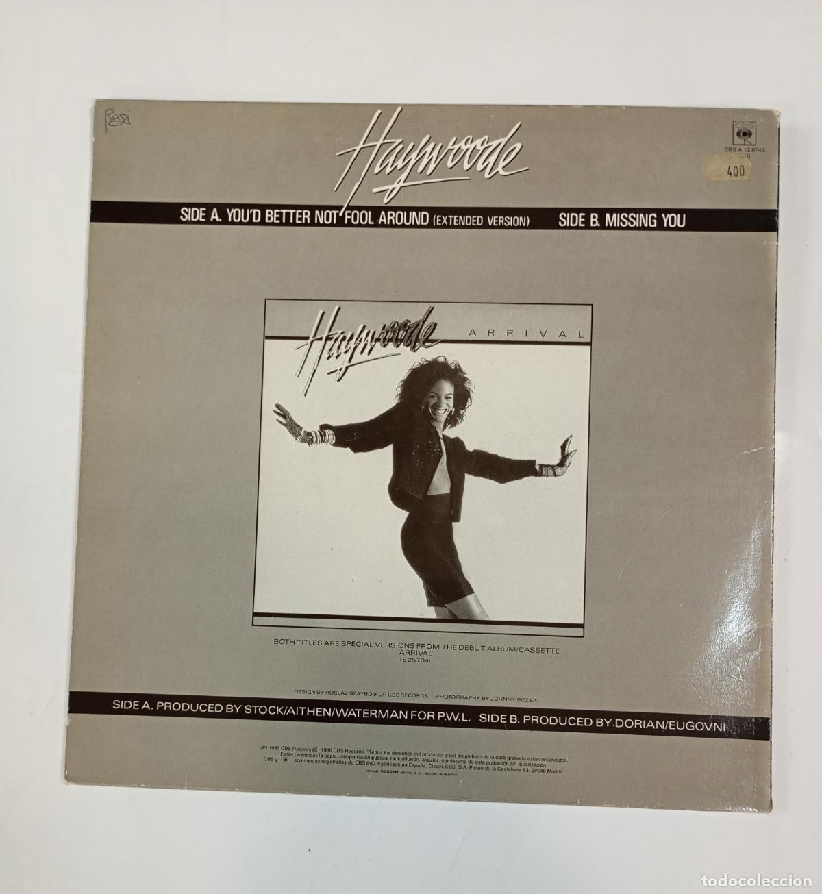 Discos de vinilo: HAYWOODE. YOUD BETTER NOTFOOL AROUND. TDKDA44 - Foto 2