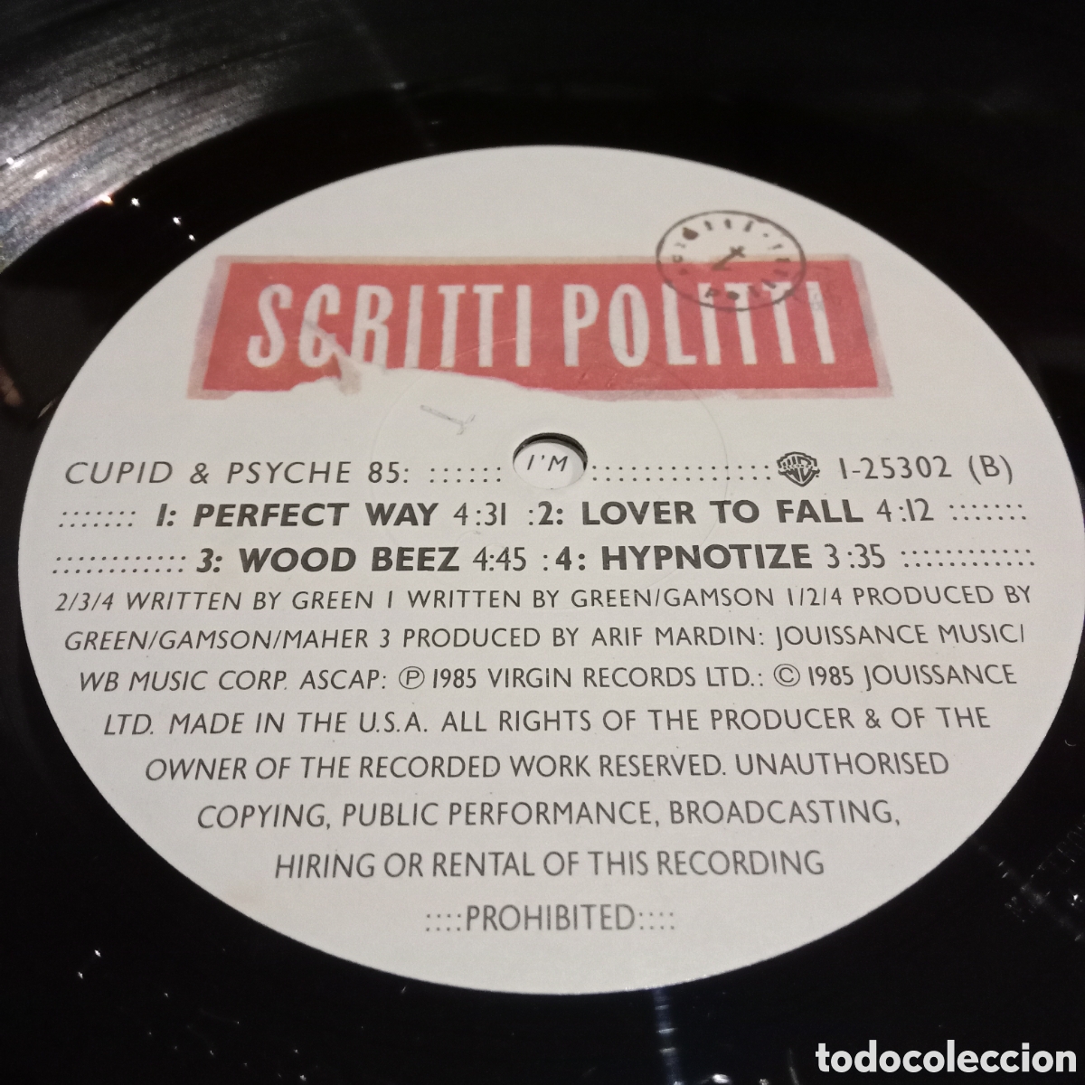 Discos de vinilo: SCRITTI POLITTI - CUPID & PSYCHE 85 - LP - Foto 8