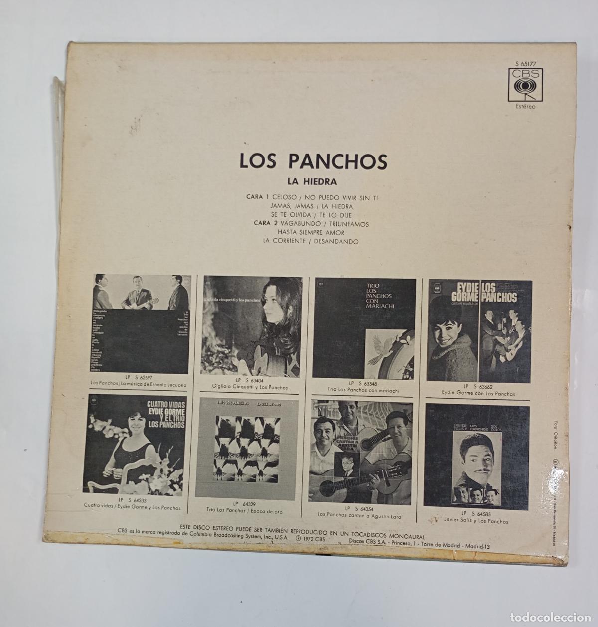 Discos de vinilo: LOS PANCHOS. LA HIEDRA. LP. TDKDA44 - Foto 2