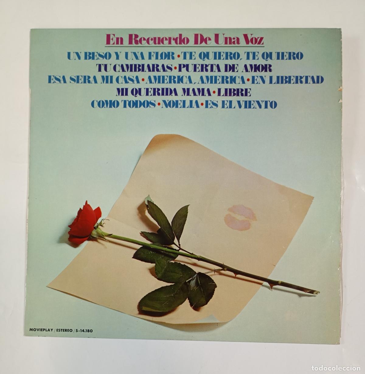 Discos de vinilo: EN RECUERDO DE UNA VOZ. LP. TDKDA44 - Foto 1