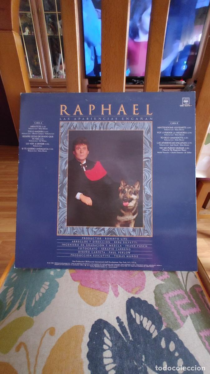Discos de vinilo: RAPHAEL-LP LAS APARIENCIAS ENGA&Ntilde;AN - Foto 2