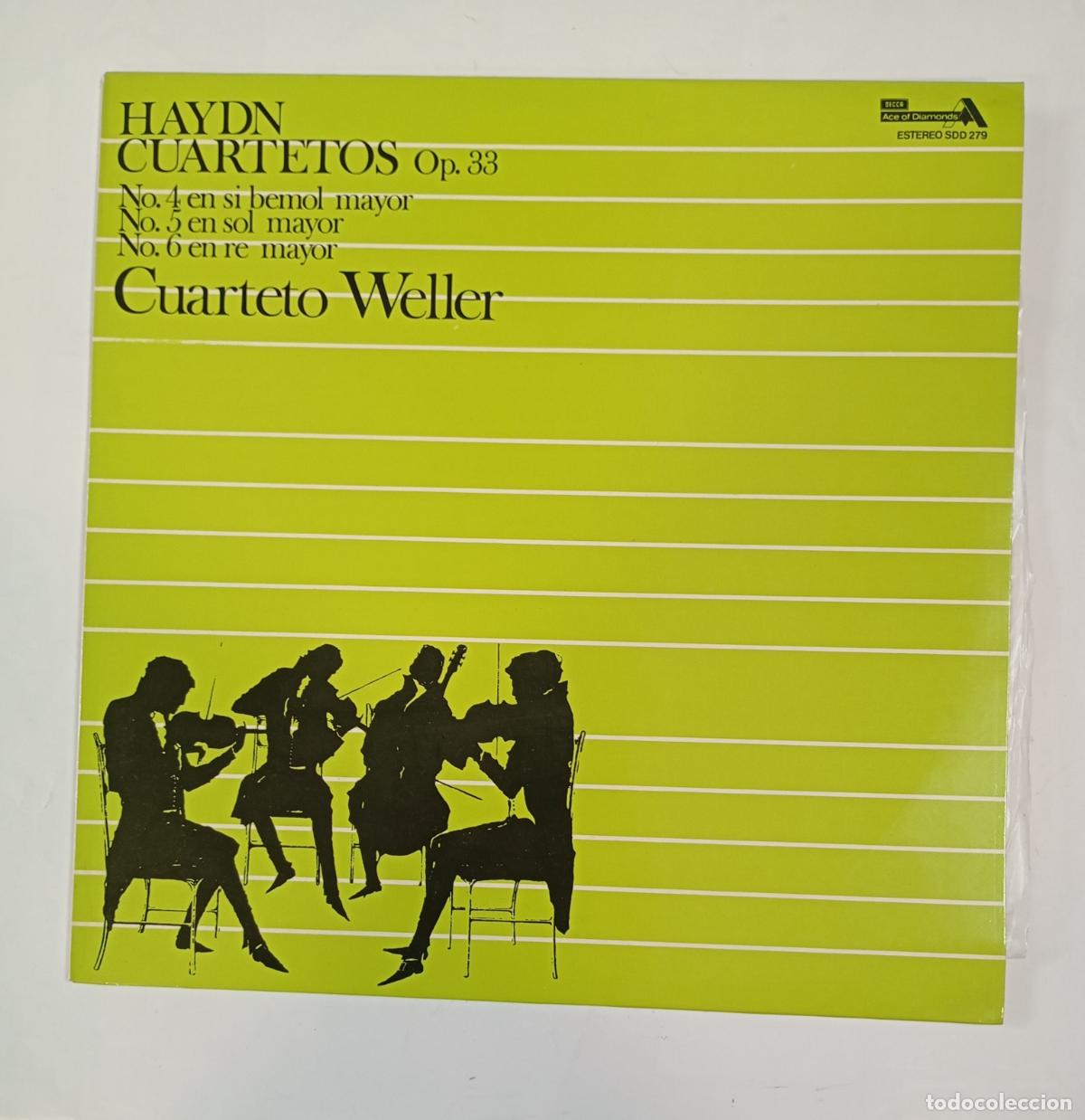 Discos de vinilo: HAYDN CUARTETOS. OP. 33. CUARTETO WELLER. LP. TDKDA42 - Foto 1