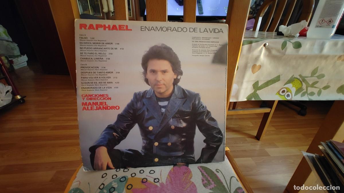 Discos de vinilo: RAPHAEL-LP ENAMORADO DE LA VIDA - Foto 2