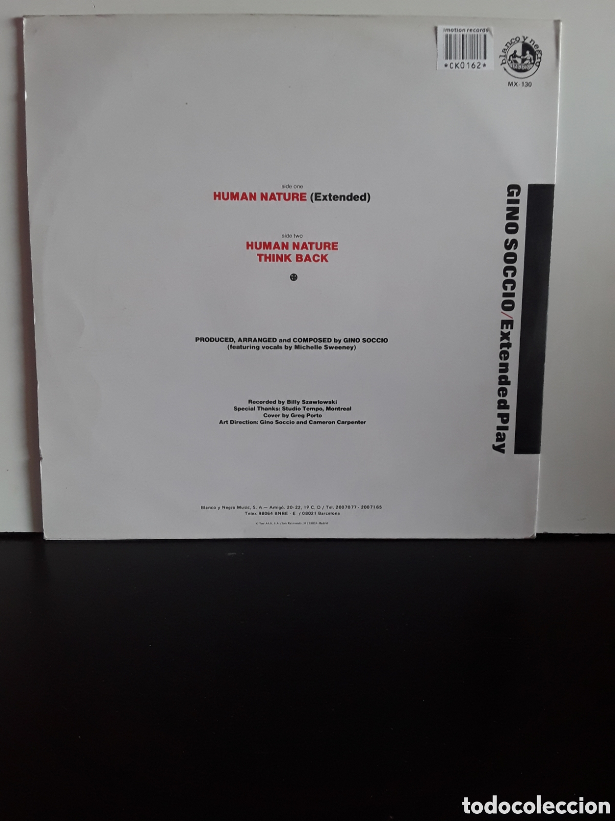 Discos de vinilo: Gino Soccio &lrm;&ndash; Human Nature - Foto 2
